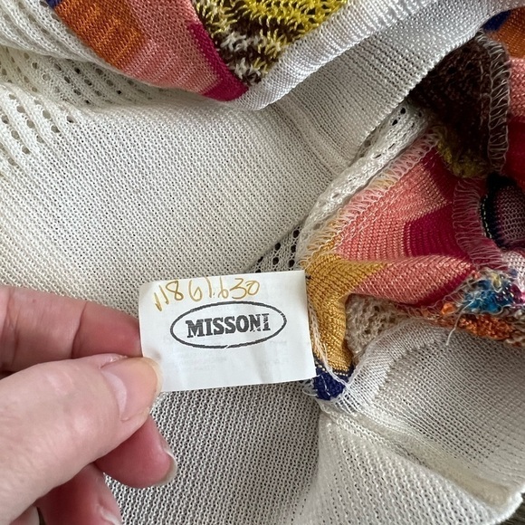 Missoni Collectible Vintage patchwork Cardigan Sweater, Y2K Limited Edition, S/M - Picture 8 of 14